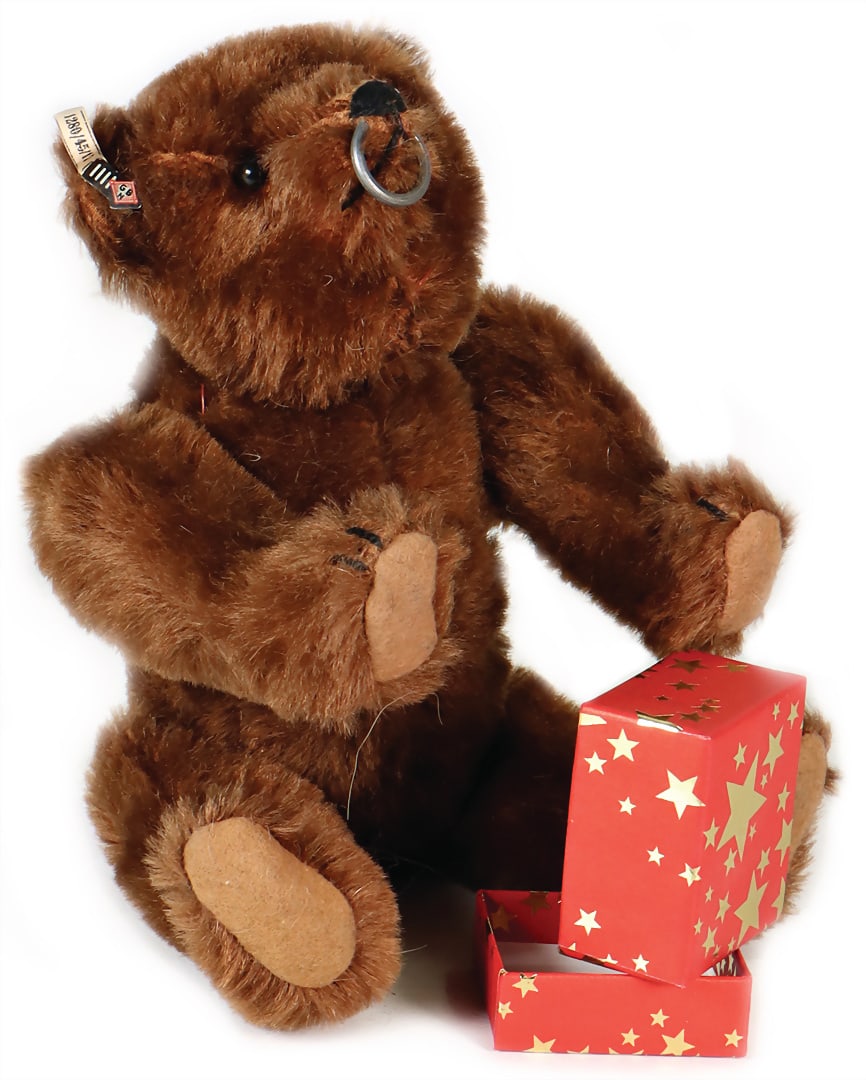 BING other manufacturer from the STEIFF archive, dancing bear, 25 cm, '30s, mohair plush, glass (1 of 5)