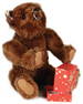 BING other manufacturer from the STEIFF archive, dancing bear, 25 cm, '30s, mohair plush, glass