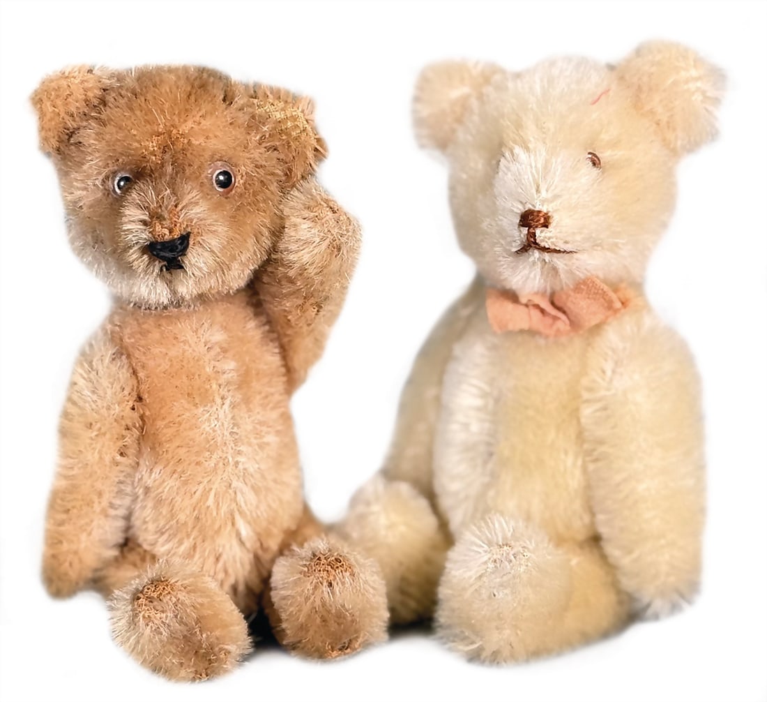 SCHUCO 2 pieces, Yes/No bear, white, 13.5 cm, Yes/No bear, brown, 12.5 cm, very good condition, CH (1 of 1)