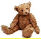 STEIFF Happy, teddy bear, one of the highlights of the Schumacher Collection, with button, remnants