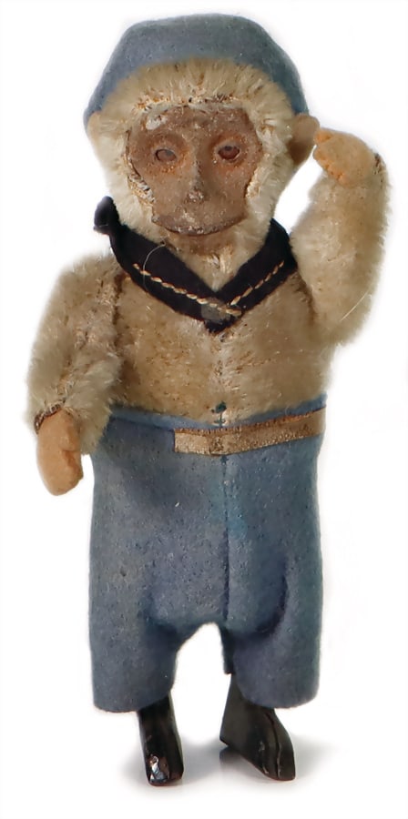 Dancing figure, monkey, 13.5 cm, used, clockwork intact   German Description  Tanzfigur, Affe, 13,5 (1 of 2)