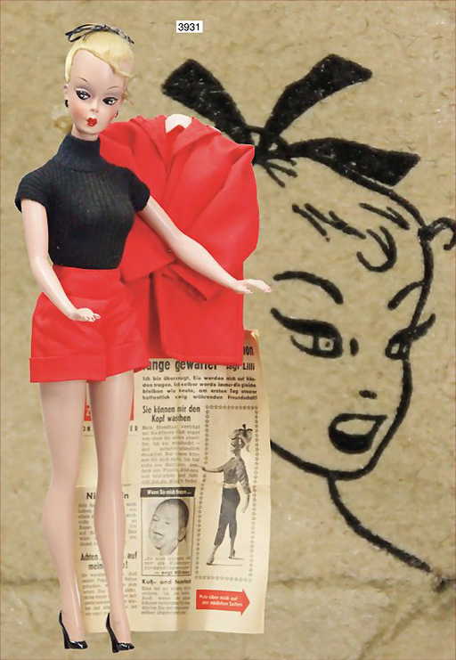 BILD LILLI, (predecessor of the Barbie doll), 29 cm, or