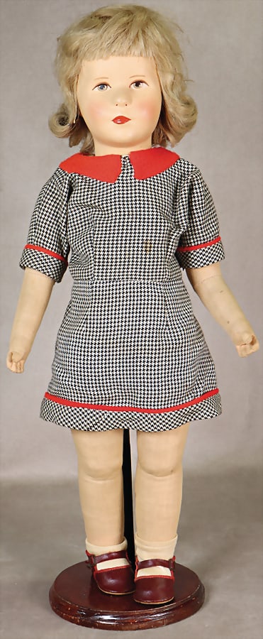 KÄTHE KRUSE girl, post-war, 50 cm, good condition, old clothes German Description KÄTHE: KÄTHE KRUSE girl, post-war, 50 cm, good condition, old clothes German Description KÄTHE KRUSE Mädchen, Nachkrieg, 50 cm, guter Zust., alte Kleidung