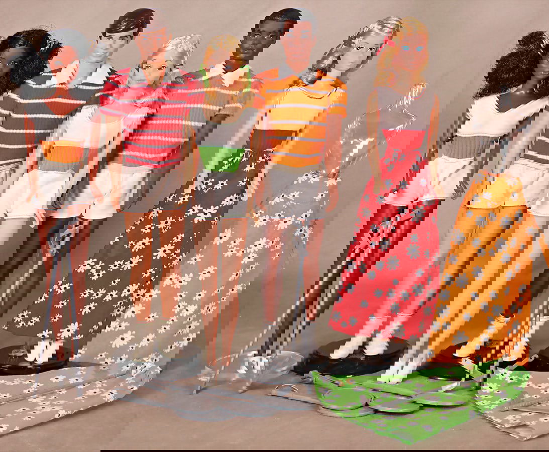 MATTEL Barbie, Conv. Curtis, 1975, with outfit, Cara, bendable leg, Twist & Turn, 1975, Ken, with (1 of 1)