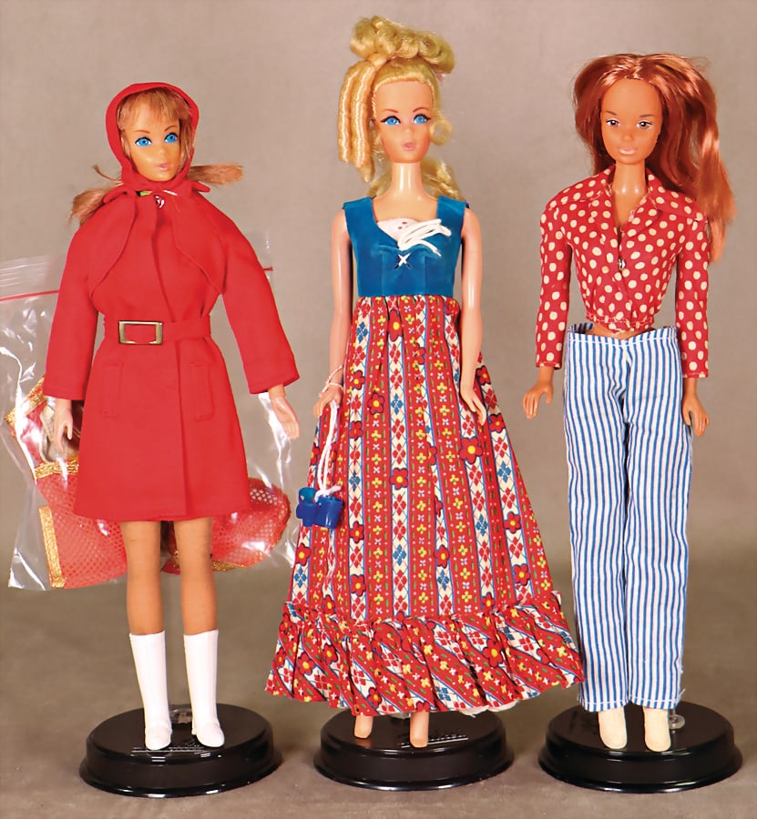 MATTEL Barbie, bendable leg, 1972, Kelly, 1974, Outfit, Yellowstone, Twist & Turn, bendable leg, 1 (1 of 1)