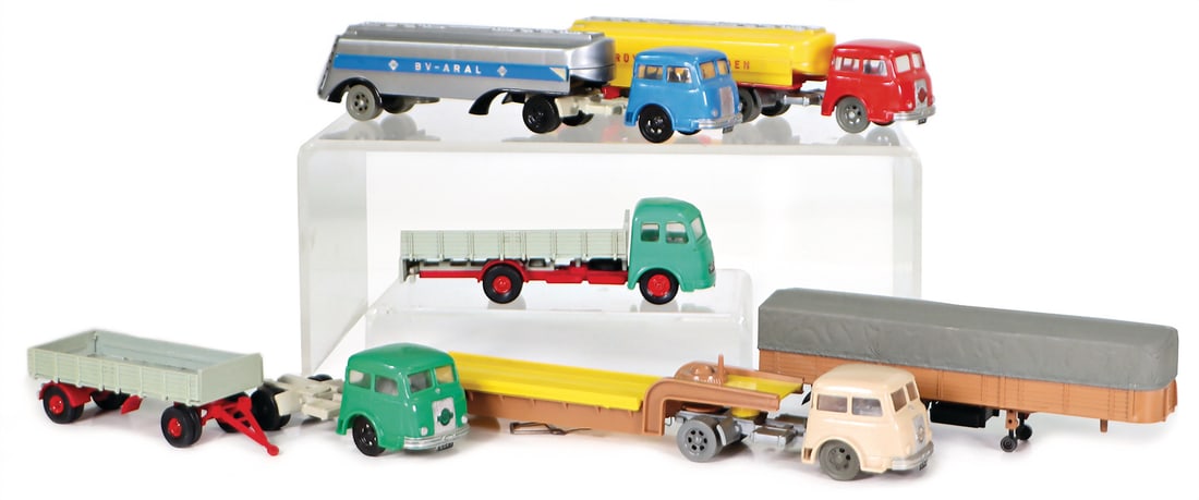 SIKU mixed lot plastic, tanker, truck, low loader, Mercedes-Benz, Strüver, good condition (1 of 1)