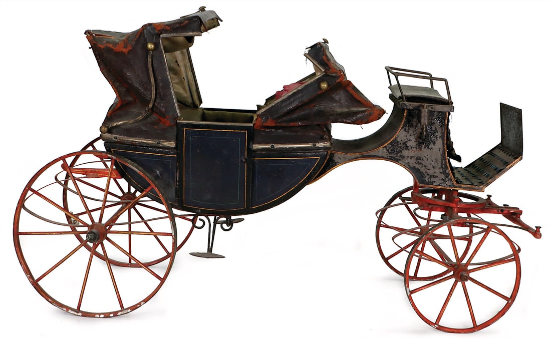 ROCK & GRANER early and impressively large coach, circa 1875, model of a four-wheeled vis-à-vis (1 of 5)