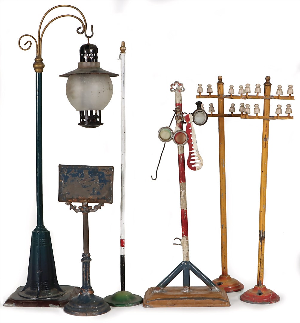 mixed lot of railroad accessories, MÄRKLIN, wing signal, 26 cm, more worn, soldering points (1 of 1)