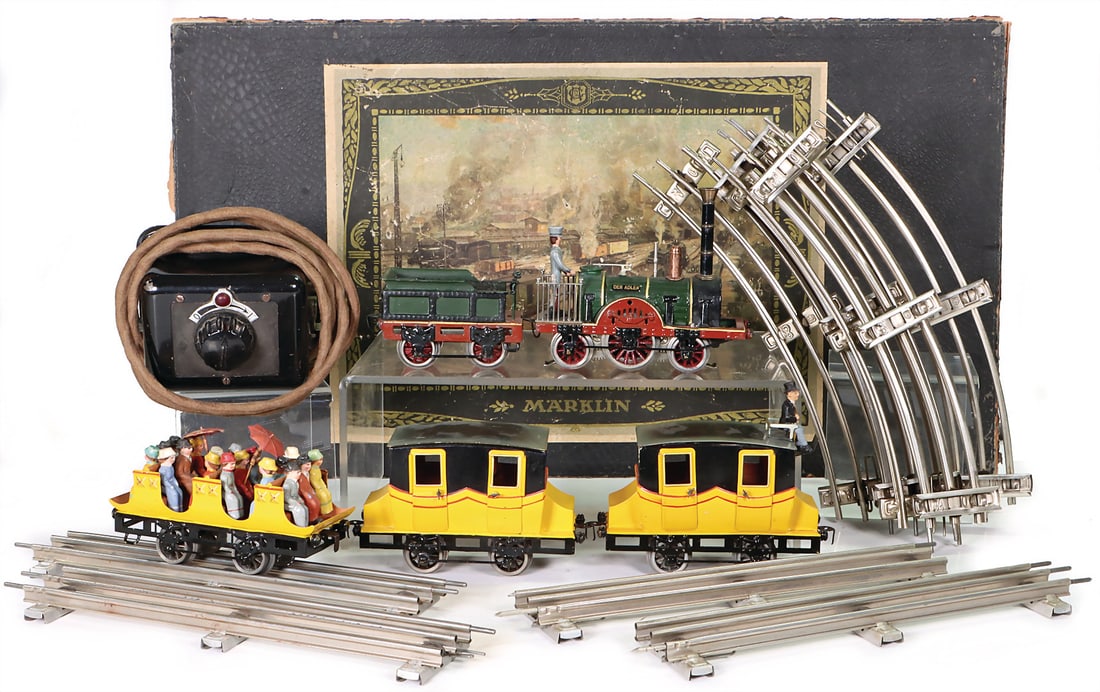 MÄRKLIN Adler, track 0, train set, complete, very nice condition, in box, not tested for (1 of 2)