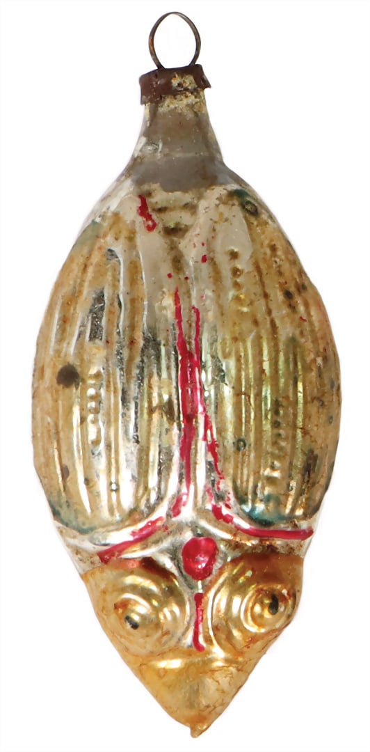 Christmas tree decoration, glass, beetle, 8 cm German Description Christbaumschmuck, Glas, Kä (1 of 1)