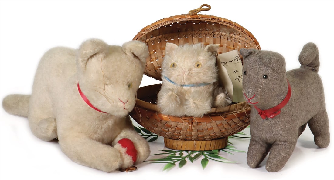 third-party product from the STEIFF archive, felt, artificial plush and mohair plush, pre-war, l: 12 (1 of 2)