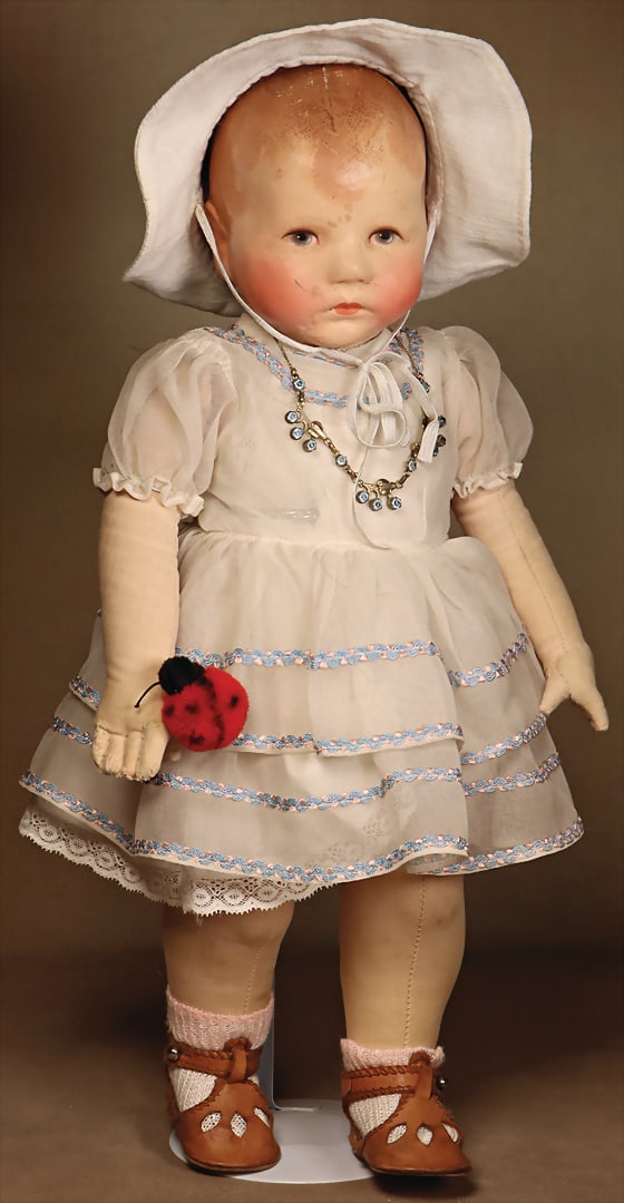 KÄTHE KRUSE "Kleines du Mein", type VII, 1927-1930, fabric head, three clearly visible head (1 of 5)