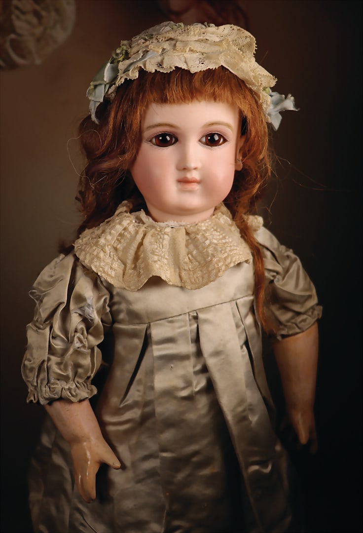 SCHMITT ET FILS beguiling bébé by Schmitt et Fils, c. 1884, fine light bisque porcelain (1 of 9)