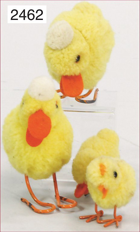 STEIFF 4 Teile, Woll-Miniaturen, Nomotta-Wolle, 2x Küke: STEIFF 4 Teile, Woll-Miniaturen, Nomotta-Wolle, 2x Küken, 5 cm, Filzschnabel, Metallbeine, sehr guter Zust., dazu 2 Küken, Filzschnabel, Metallbeine, 3 cm, schönes Konv.