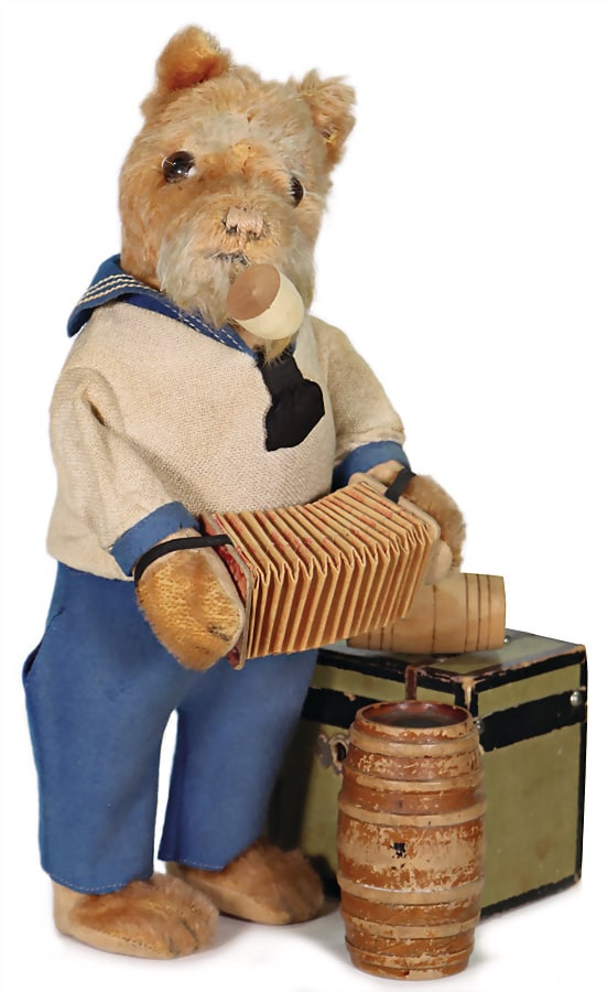 STEIFF Paddy figure, produced 1939-1940, an exceptionally charming representative of the clothed (1 of 7)