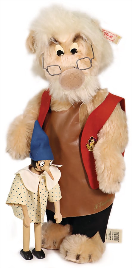 STEIFF Geppetto bear, 60 cm, WALT DISNEY WORLD, Teddy Bear Convention, 1996 Epcot Center, L.E.D., (1 of 4)