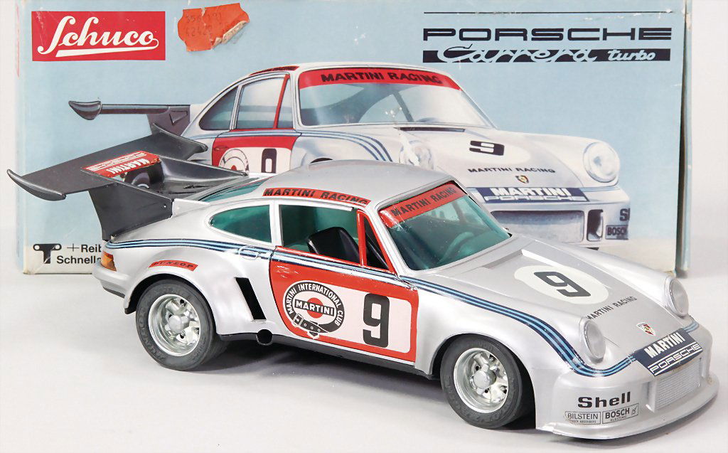 SCHUCO Porsche, Carrera, Turbo, 356181, Rennwagen,: SCHUCO Porsche, Carrera, Turbo, 356181, Rennwagen, neuwertig, Orig.-Kart.