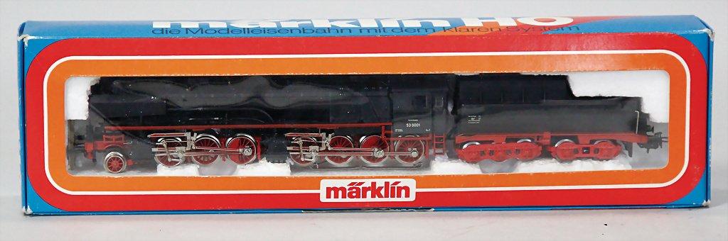 MÄRKLIN H0, 3102, Baureihe 53, neuwertig, Orig.-Kart.: MÄRKLIN H0, 3102, Baureihe 53, neuwertig, Orig.-Kart.
