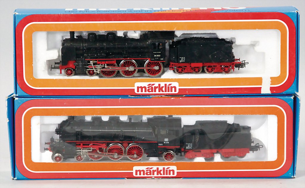 MÄRKLIN H0, 3021, Schlepptenderlok, Baureihe 18, 3099,: MÄRKLIN H0, 3021, Schlepptenderlok, Baureihe 18, 3099, Schlepptenderlok, Baureihe 38, guter Zust., im Orig.-Kart.