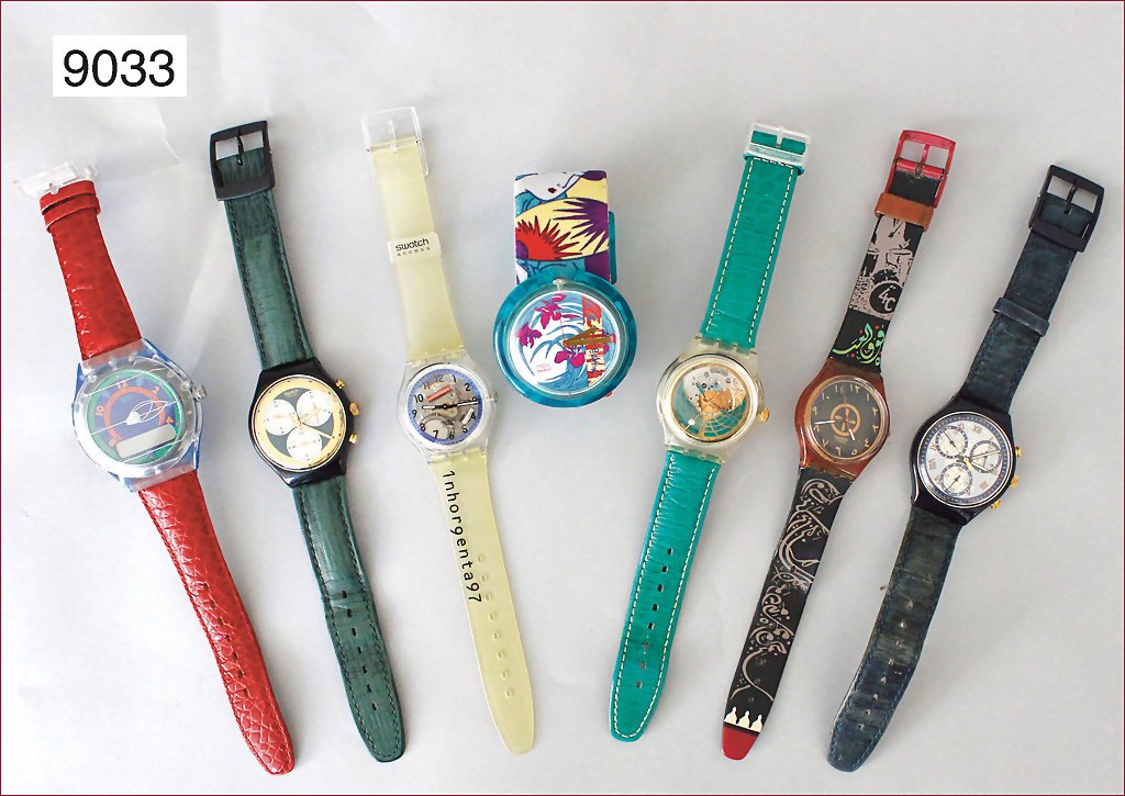 Lot: 7 SWATCH Uhren, Quarzuhren, Taucheruhren u. 1 x: Lot: 7 SWATCH Uhren, Quarzuhren, Taucheruhren u. 1 x Automatik