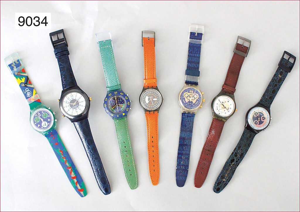 Lot: 7 SWATCH Uhren, Quarzuhren, Taucheruhren u. 1 x: Lot: 7 SWATCH Uhren, Quarzuhren, Taucheruhren u. 1 x Automatik