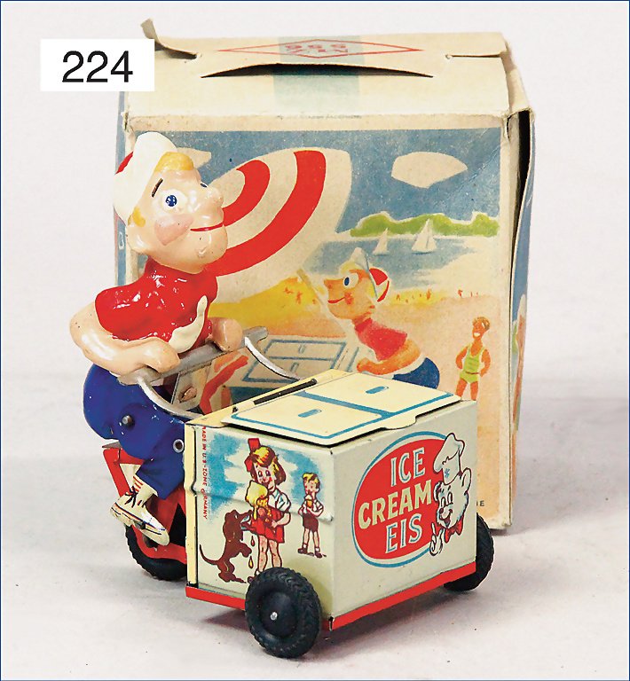 MZ 556, ice seller, U.S.-zone, mass figure, tin pieces, (1 of 1)