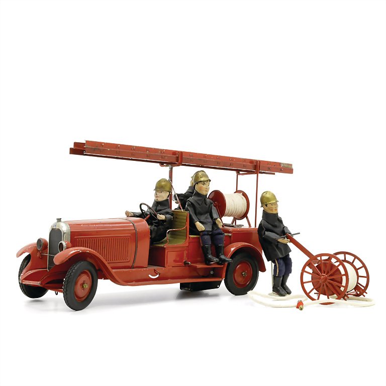 Citroën, André l'Auto Pompe, 10 CV Citroën B. 14 fire: Citroën, André l'Auto Pompe, 10 CV Citroën B. 14 fire engine 10 HP Citroën B. 14, sheet metal, around 1930, good condition, used, original box German Description Citroën, André l'Auto Pompe, 10 