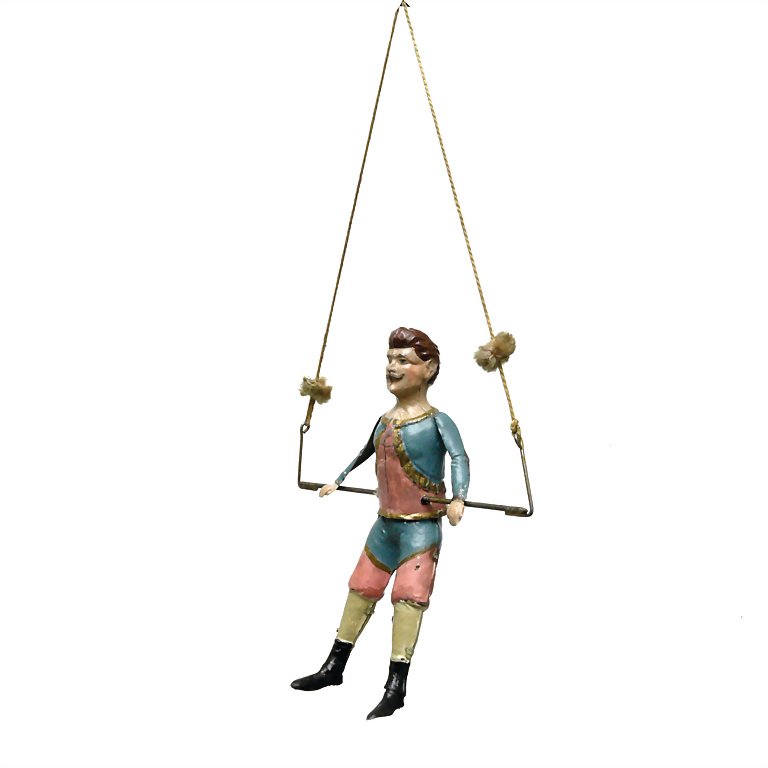 Günthermann, Siegfried trapezist, around 1905,: Günthermann, Siegfried trapezist, around 1905, measurements: 190 x 165 x 65 mm, good condition, intact German Description Günthermann, Siegfried Trapezturner, um 1905, Maße: 190 x 165 x 65 mm, gute