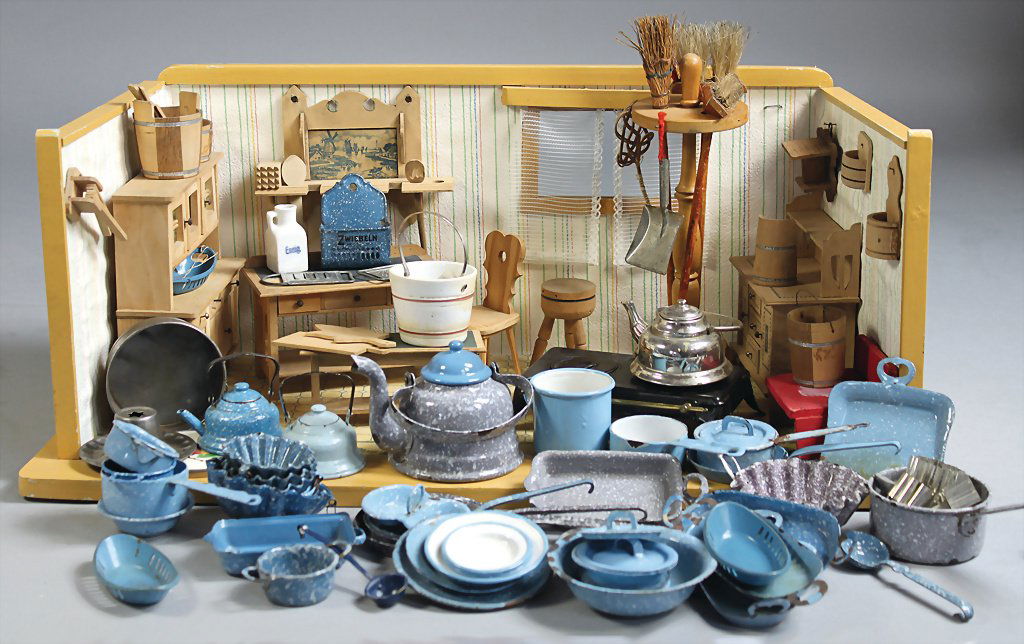 Puppenküche, L: 59 cm, T: 28 cm, H: 23 cm, mit (1 of 1)