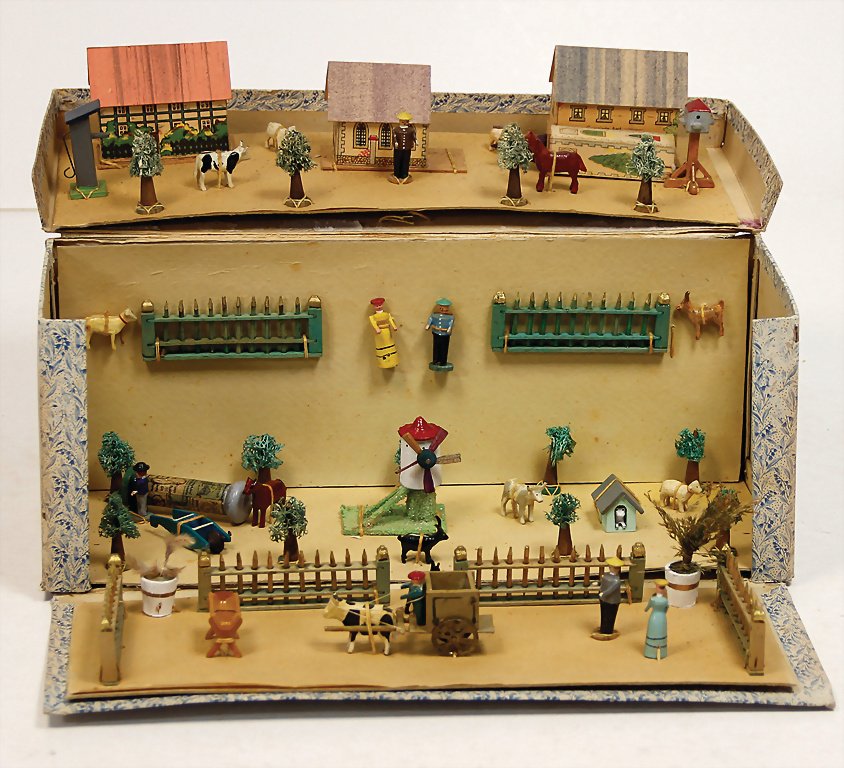 ERZGEBIRGE Orig.-Kart., 3-lagig, mit Miniaturen, (1 of 1)