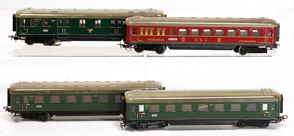 MÄRKLIN  H0, 3 Teile, 346/1, Personenwagen 2. Klasse, (1 of 1)