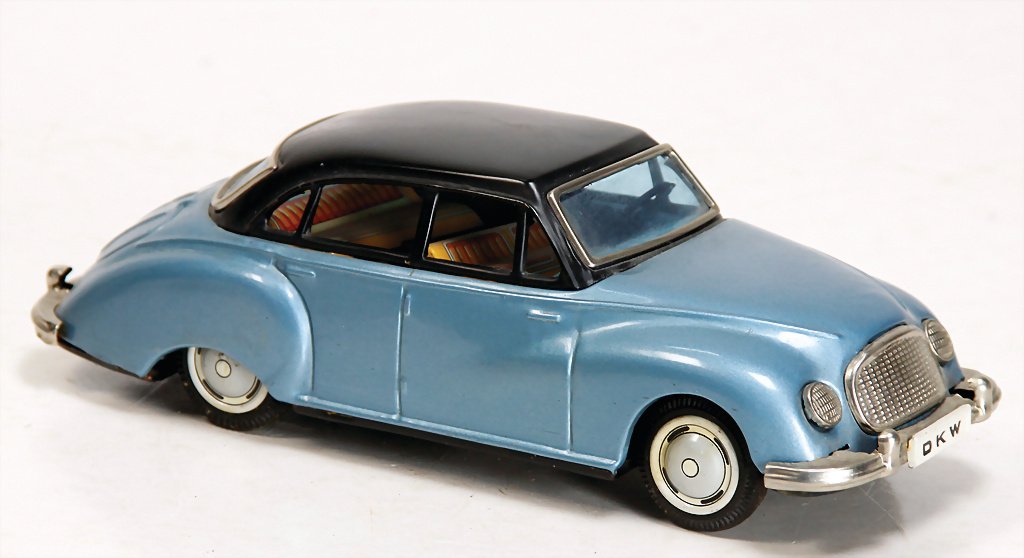 JAPAN DKW 3, BJ 1957, blau, schwarzes Verdeck, 21 cm, (1 of 1)