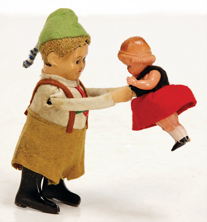 SCHUCO Tanzfigur, Tanzpaar in bayrischer Tracht, (1 of 1)