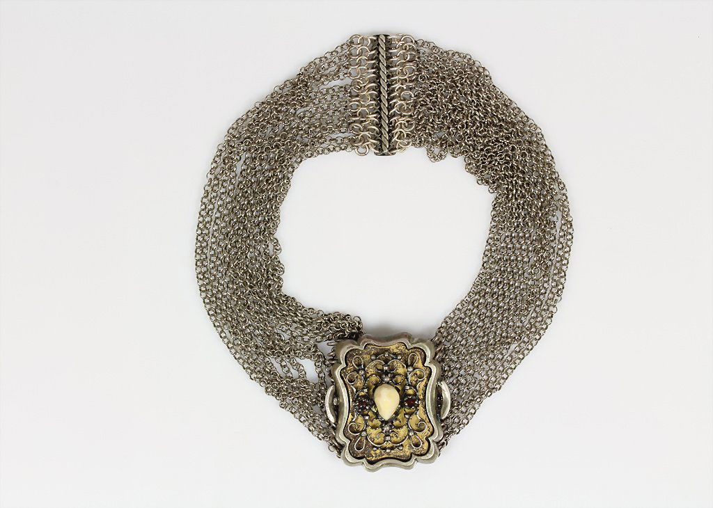 Trachtenschmuck (Kropfband) POLEN um 1920, Silber (1 of 1)