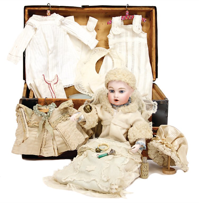 Poupée Ancienne Bébé Bru Marcheur - Taille 44 Cm, Corps D'origine, Tampon Bru (1890)
