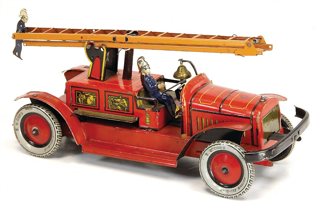GÜNTHERMANN fire engine, lithographed sheet metal, 26 (1 of 1)