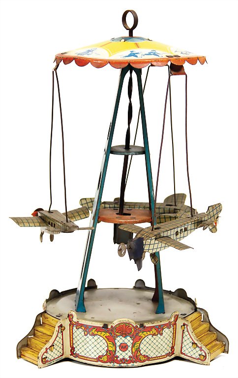 plane roundabout, WK, height : 29 cm, sheet metal, (1 of 1)