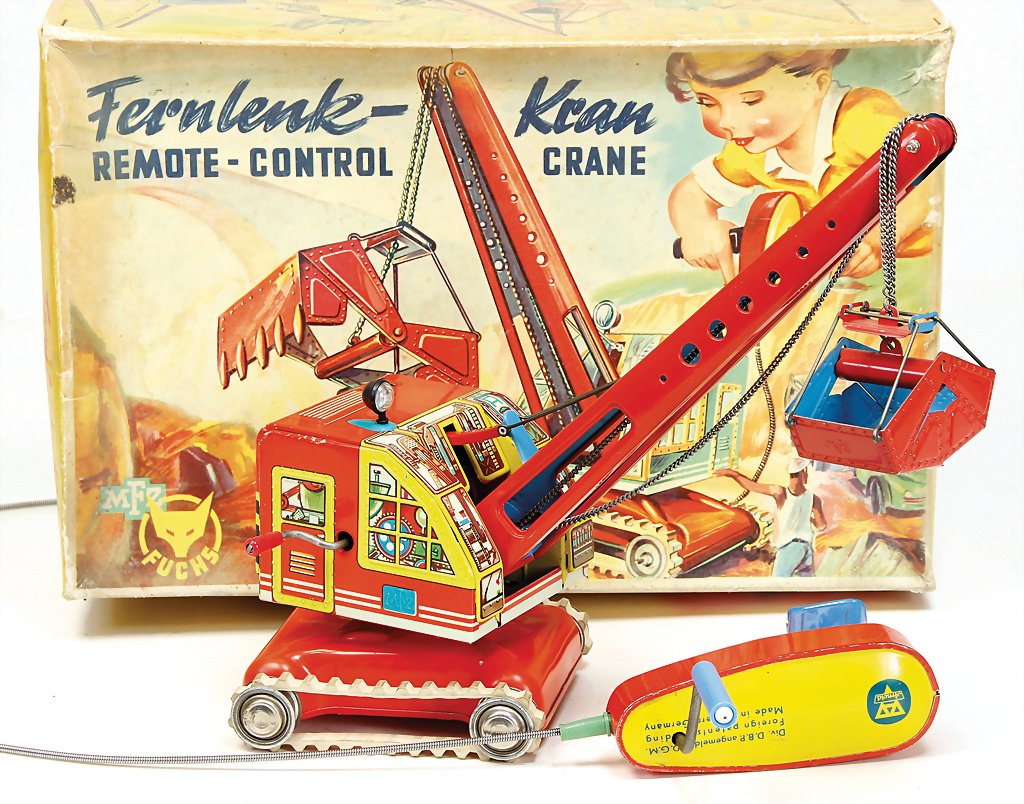 MFZ Fuchs crane, lithographed sheet metal, drive (1 of 1)