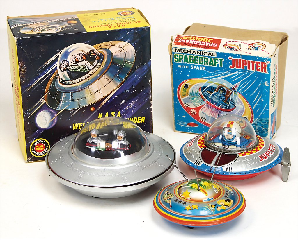 mixed lot space explorer, BROHM plastic, battery-drive, (1 of 1)