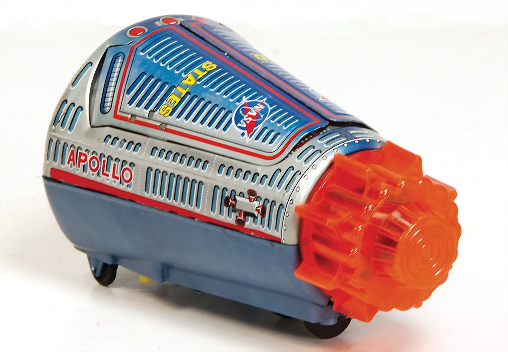 Apollo, lunar module, lithographed sheet metal, Japan, (1 of 1)