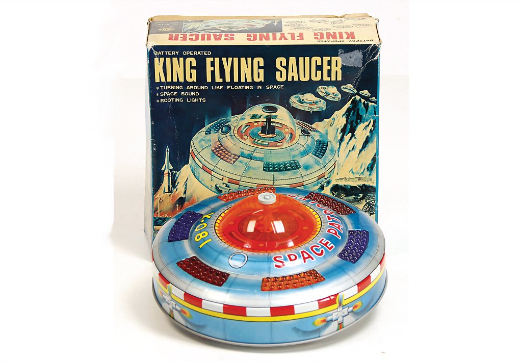 King Flying Saucer, Japan, Ko, No. 5112, flying saucer, (1 of 1)