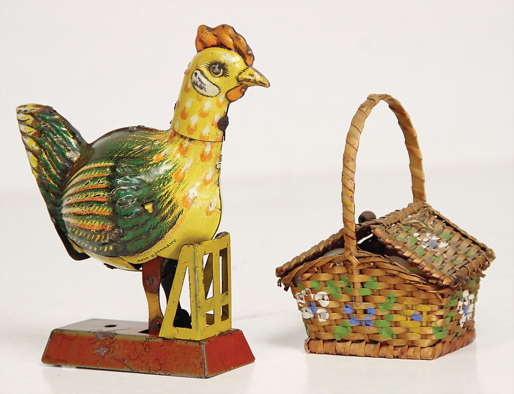 egg-laying chicken, Made in Germany, pre-war era, (1 of 1)