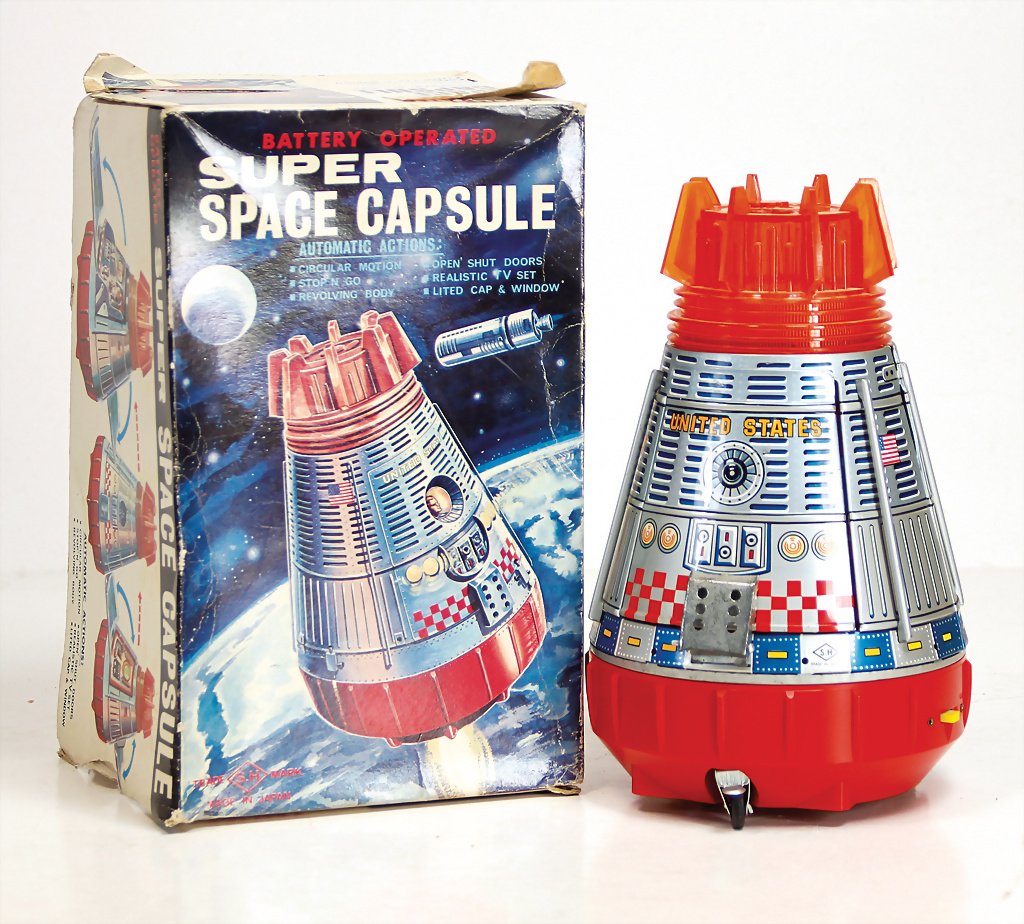 Super Space Capsule, Japan, sheet metal, lithographed, (1 of 1)
