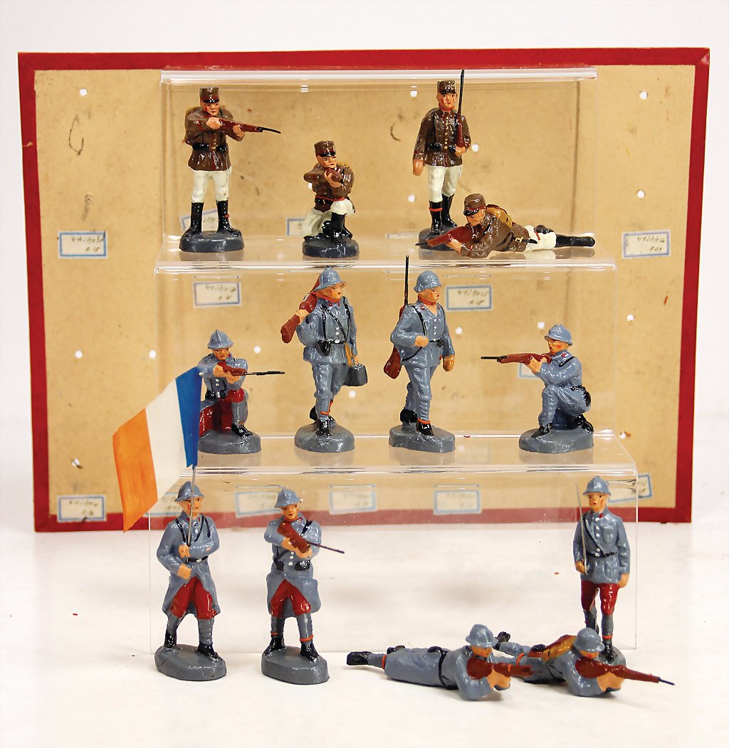 mass figures, Second World War, 7.5 cm, 9 pieces (1 of 1)