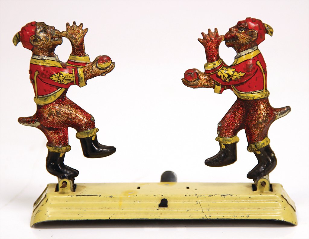 MAYER PENNYTOY figures from a fable, monkeys, (1 of 1)