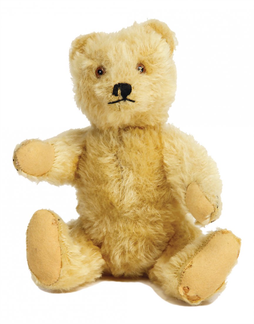 STEIFF original teddy, '50s, 24 cm, slightly used, felt (1 of 1)