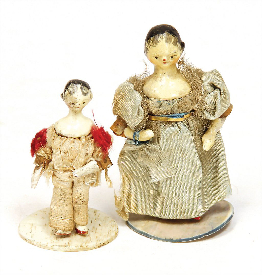 GROEDNERTAL jointed doll, 1820-1830, 52 x 30 x 14 mm, (1 of 1)