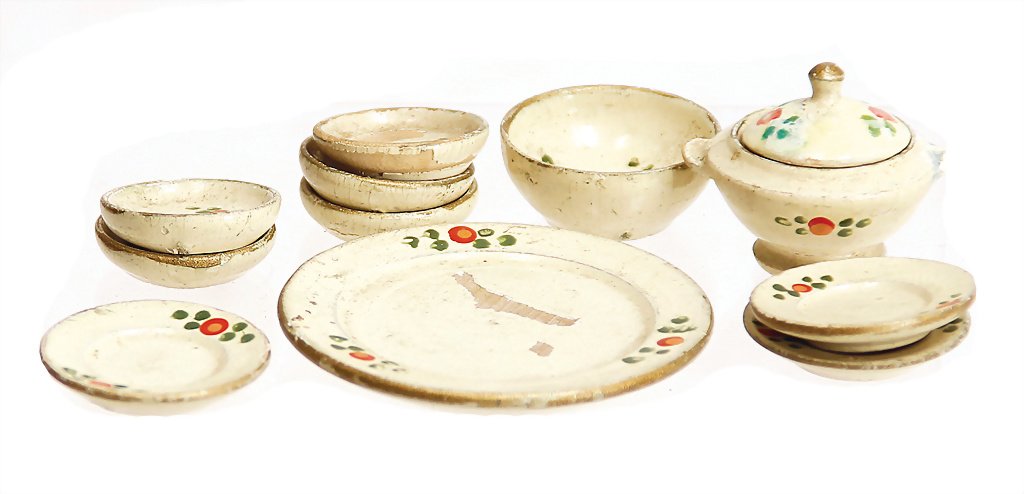 ERZGEBIRGE service, Holt, painted, soup tureen with (1 of 1)