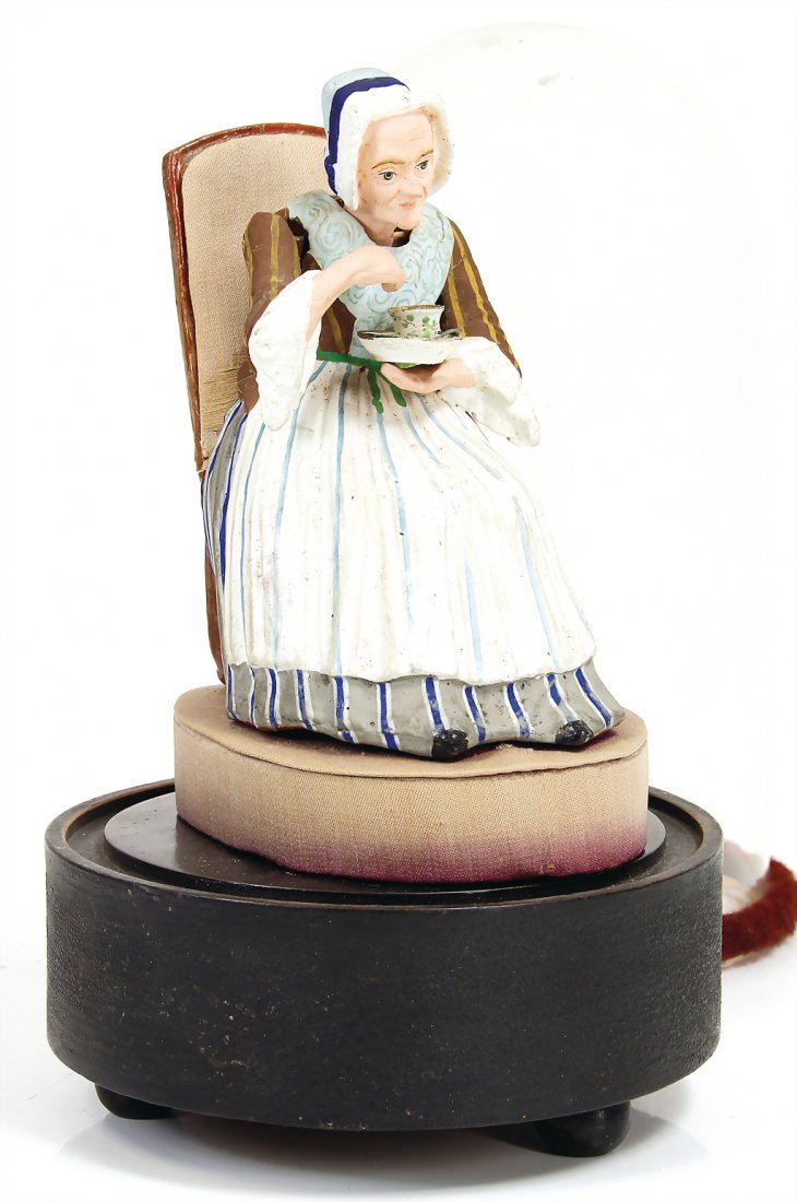 waggle head figure, papier mch, Sonneberg, around (1 of 1)