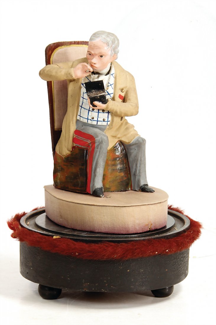 waggle head figure, papier mch, Sonneberg, around (1 of 1)